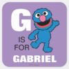G_is_for_Grover___Add_Your_Name_Square_Sticker_1 G Is For Grover Add Your Name Square Sticker