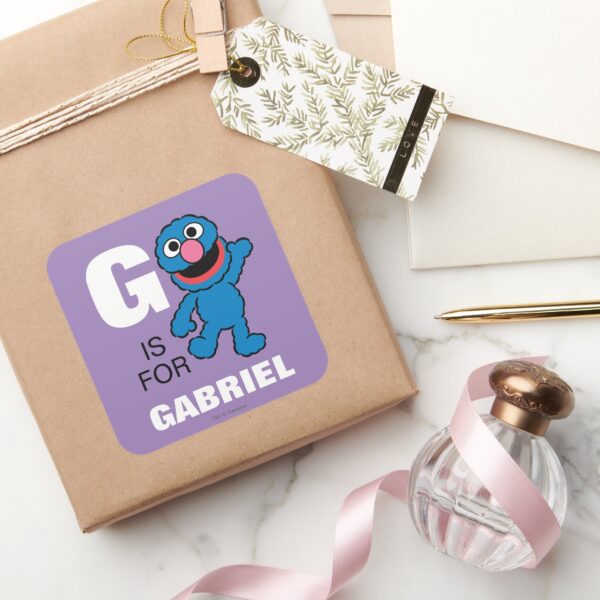 G_is_for_Grover___Add_Your_Name_Square_Sticker_5 G Is For Grover Add Your Name Square Sticker