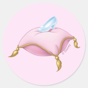 Glass Slipper Classic Round Sticker