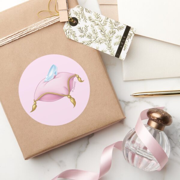 Glass_Slipper_Classic_Round_Sticker_5 Glass Slipper Classic Round Sticker