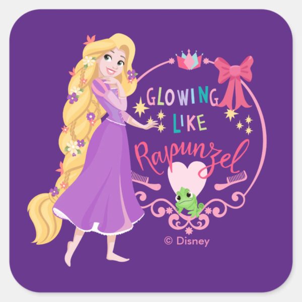 Glowing_Like_Rapunzel_Square_Sticker_1 Glowing Like Rapunzel Square Sticker