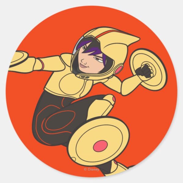Go_Go_Tomago_Yellow_Suit_Classic_Round_Sticker_1 Go Go Tomago Yellow Suit Classic Round Sticker