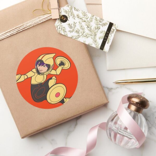 Go_Go_Tomago_Yellow_Suit_Classic_Round_Sticker_5 Go Go Tomago Yellow Suit Classic Round Sticker