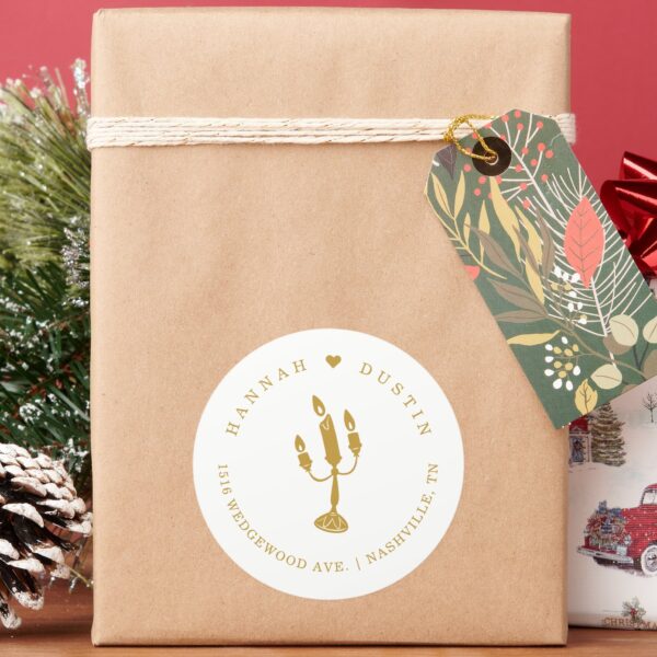 Gold_Beauty_and_the_Beast_Story_Book_Wedding_Classic_Round_Sticker_7 Gold Beauty And The Beast Story Book Wedding Classic Round Sticker