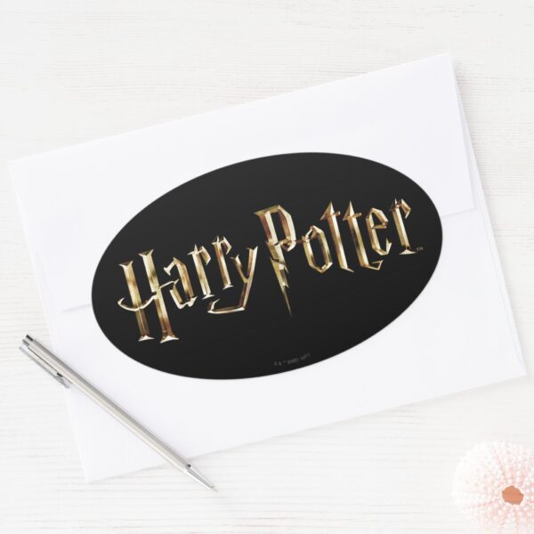 Gold_Harry_Potter_Logo_Oval_Sticker_3 Gold Harry Potter Logo Oval Sticker