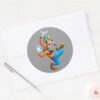 Goofy___Dancing_Classic_Round_Sticker_3 Goofy Dancing Classic Round Sticker
