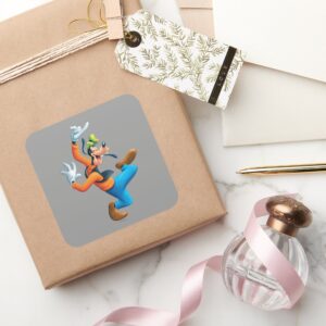 Goofy Dancing Square Sticker
