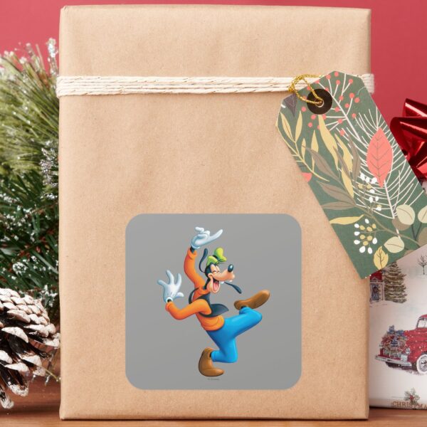 Goofy___Dancing_Square_Sticker_5 Goofy Dancing Square Sticker