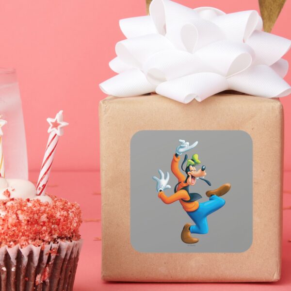 Goofy___Dancing_Square_Sticker_6 Goofy Dancing Square Sticker