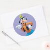 Goofy___Hand_on_Hip_Classic_Round_Sticker_3 Goofy Hand On Hip Classic Round Sticker