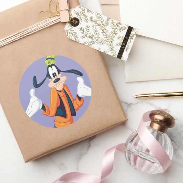 Goofy___Hands_Out_Classic_Round_Sticker_5 Goofy Hands Out Classic Round Sticker