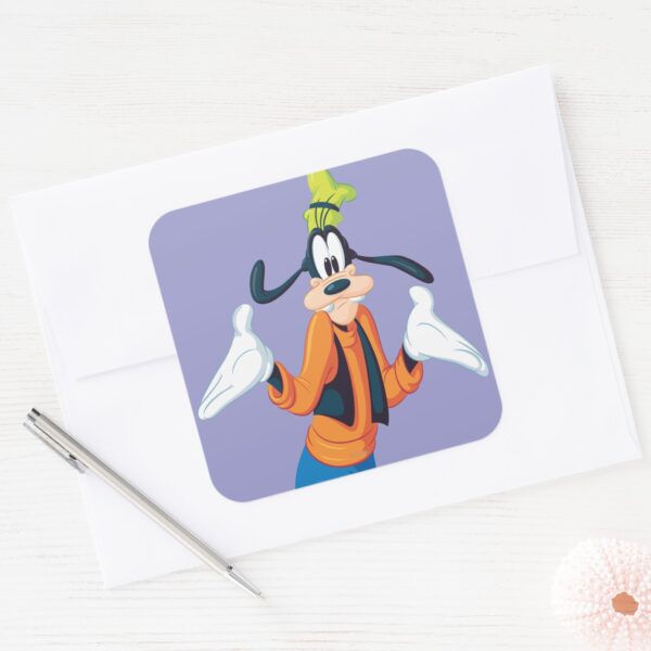 Goofy___Hands_Out_Square_Sticker_3 Goofy Hands Out Square Sticker