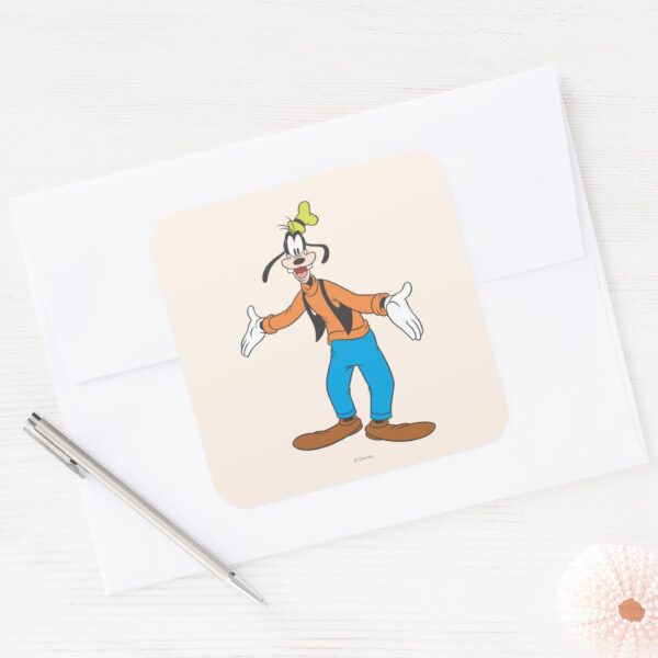 Goofy Hands Wide Square Sticker