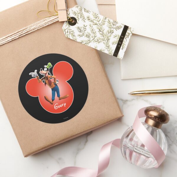 Goofy___Mickey_Head_Icon_Classic_Round_Sticker_5 Goofy Mickey Head Icon Classic Round Sticker