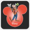 Goofy Mickey Head Icon Square Sticker