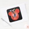 Goofy Mickey Head Icon Square Sticker