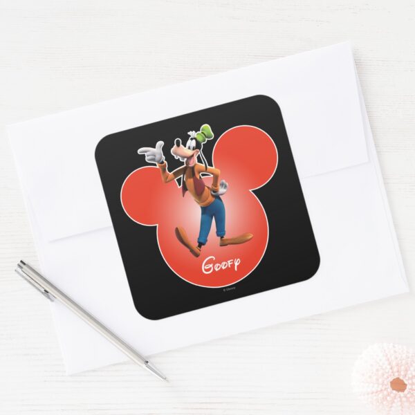 Goofy___Mickey_Head_Icon_Square_Sticker_3 Goofy Mickey Head Icon Square Sticker