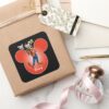 Goofy Mickey Head Icon Square Sticker