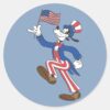 Goofy___Patriotic_Classic_Round_Sticker_1 Goofy Patriotic Classic Round Sticker