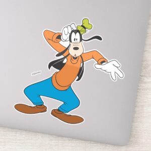 Goofy Scratching Head Sticker