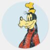Goofy Vintage Classic Round Sticker
