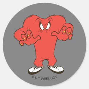 Gossamer Menacing Pose Classic Round Sticker