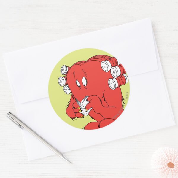 Gossamer_Reading_-_Full_Color_Classic_Round_Sticker_3 Gossamer Reading Full Color Classic Round Sticker