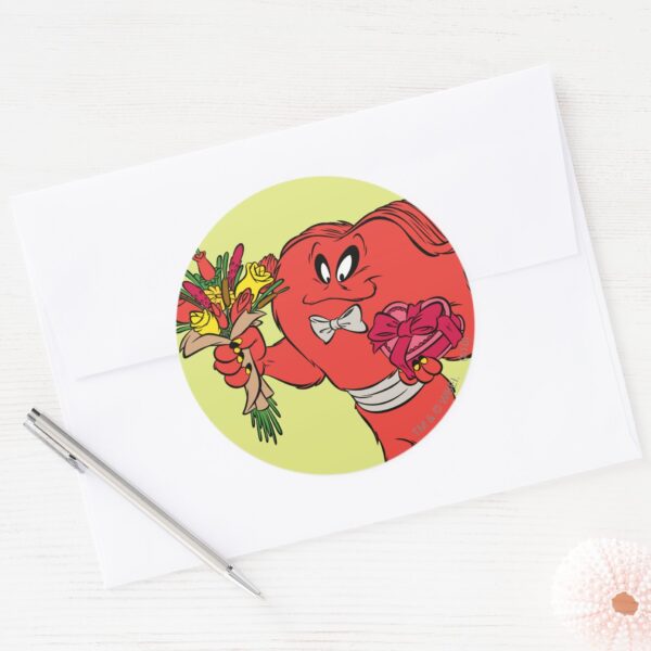 Gossamer_with_roses_classic_round_sticker_3 Gossamer With Roses Classic Round Sticker