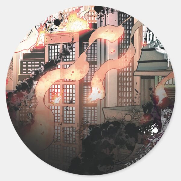 Gotham_Burning_Classic_Round_Sticker_1 Gotham Burning Classic Round Sticker