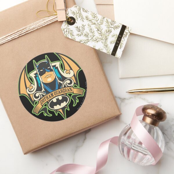 Gotham_Guardian_Classic_Round_Sticker_4 Gotham Guardian Classic Round Sticker