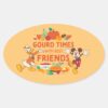 Gourd_Times_with_Donald_and_Mickey_Oval_Sticker_1 Gourd Times With Donald And Mickey Oval Sticker