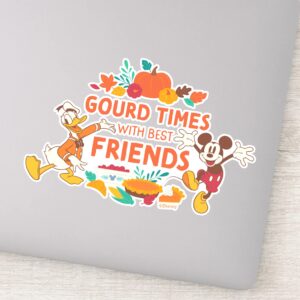 Gourd Times With Donald And Mickey Sticker