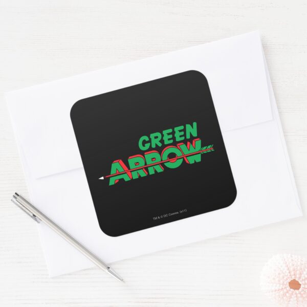 Green_Arrow_Logo_2_Square_Sticker_3 Green Arrow Logo 2 Square Sticker