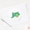 Green_Arrow_Logo_Classic_Round_Sticker_3 Green Arrow Logo Classic Round Sticker