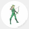Green_Arrow_Profile_Classic_Round_Sticker_1 Green Arrow Profile Classic Round Sticker