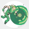 Green_Arrow_with_Target_2_Classic_Round_Sticker_1 Green Arrow With Target 2 Classic Round Sticker