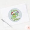 Green_Christmas_Classic_Round_Sticker_3 Green Christmas Classic Round Sticker
