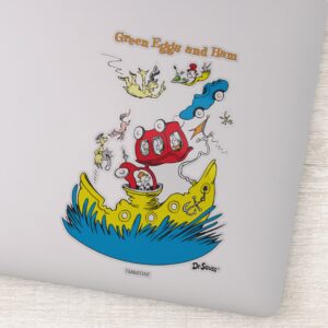 Green Eggs And Ham I Do Not Like Them Anywhere Sticker