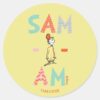 Green_Eggs_and_Ham___Sam-I-Am_Classic_Round_Sticker_1 Green Eggs And Ham Sam I Am Classic Round Sticker