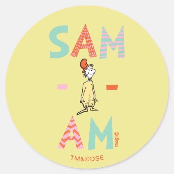 Green_Eggs_and_Ham___Sam-I-Am_Classic_Round_Sticker_1 Green Eggs And Ham Sam I Am Classic Round Sticker