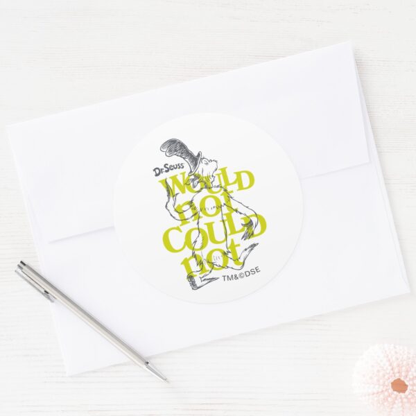 Green_Eggs_and_Ham___Would_Not_Could_Not_Classic_Round_Sticker_3 Green Eggs And Ham Would Not Could Not Classic Round Sticker