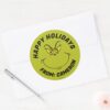 Grinch_Face___Merry_Christmas_Classic_Round_Sticker_3 Grinch Face Merry Christmas Classic Round Sticker