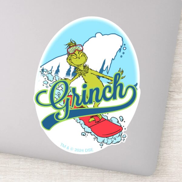 Grinch_Snowboarding_Sticker_1 Grinch Snowboarding Sticker