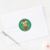 Grinch___Christmas_Holiday_Wreath_Classic_Round_Sticker_3 Grinch Christmas Holiday Wreath Classic Round Sticker