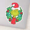 Grinch___Christmas_Holiday_Wreath_Sticker_1 Grinch Christmas Holiday Wreath Sticker
