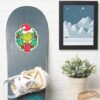 Grinch___Christmas_Holiday_Wreath_Sticker_7 Grinch Christmas Holiday Wreath Sticker
