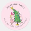 Grinch___Cindy-Lou_Who_Christmas_Address_Classic_Round_Sticker_1 Grinch Cindy Lou Who Christmas Address Classic Round Sticker