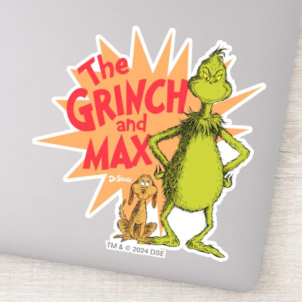 Grinch___Grinch_&_Max_Starburst_Sticker_1 Grinch Grinch Max Starburst Sticker
