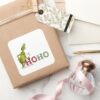 Grinch___Ho_Ho_Ho_Square_Sticker_5 Grinch Ho Ho Ho Square Sticker