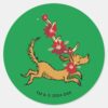 Grinch___Max_Christmas_Pointsettia_Classic_Round_Sticker_1 Grinch Max Christmas Pointsettia Classic Round Sticker